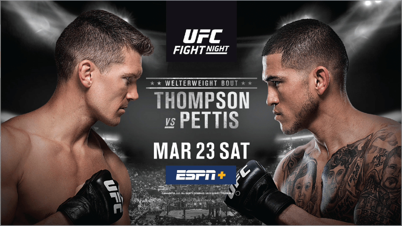 UFC Fight Night- Thompson vs Pettis live results