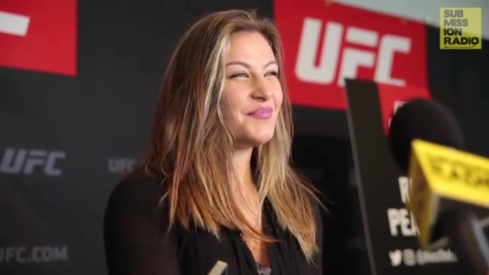 Miesha Tate speaks to the media regarding her shocking retirement after her...