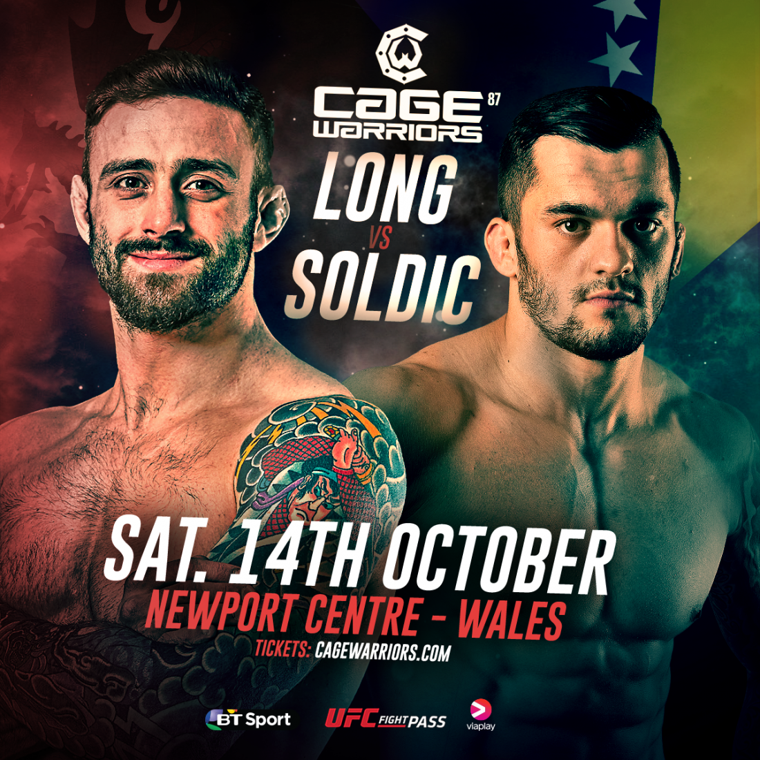 LEWIS LONG VS ROBERTO SOLDIC TO HEADLINE CAGE WARRIORS 87 IN NEWPORT ...