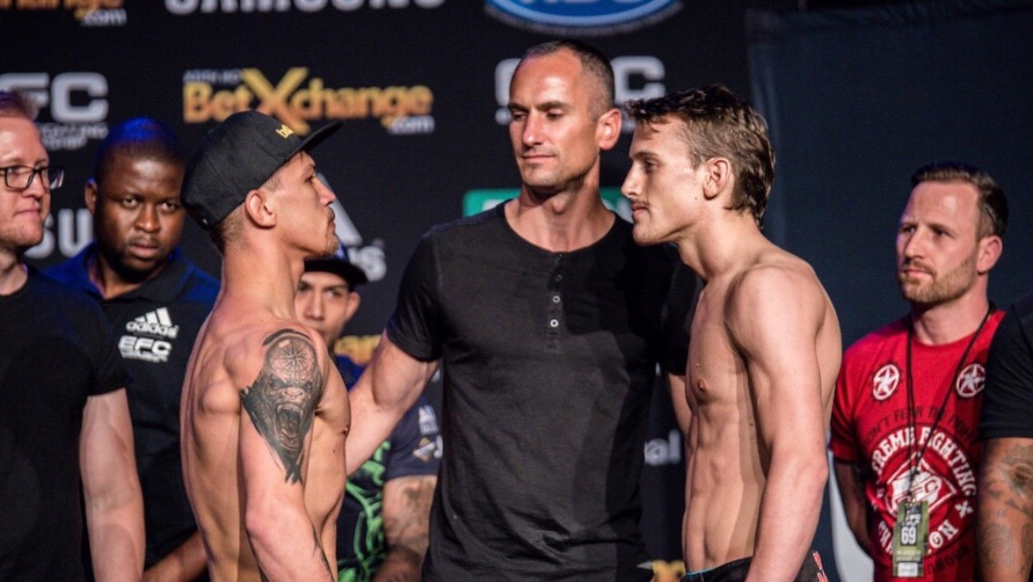 EFC69 Weigh-in: Buys & Rouch both ready to claim Bantamweight Gold | MMA UK