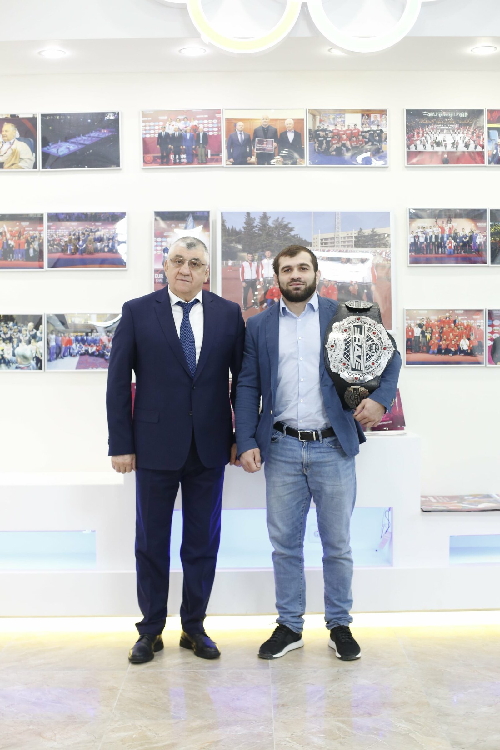 BRAVE CF Champion Eldar Eldarov Welcomed By Dagestan Minister Of Sports Eldarov Magomedov BRAVECF Dagestan 2 Scaled 