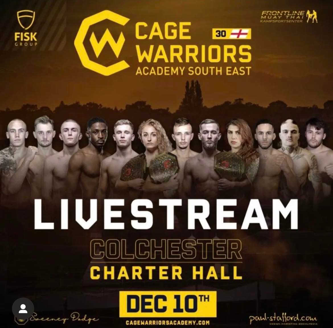 cage warriors academy live stream