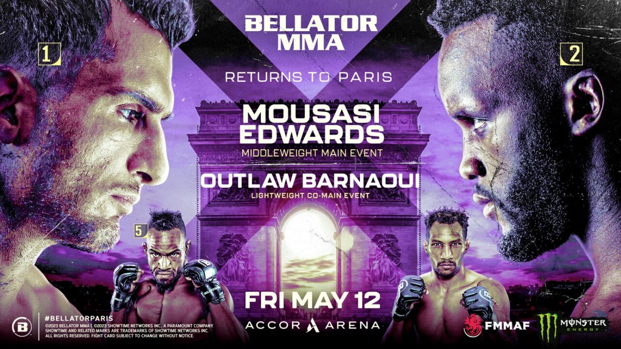 TWO BLOCKBURSTER FIGHTS ADDED TO BELLATOR MMA’S SHOWSTOPPING RETURN TO FRANCE FOR BELLATOR PARIS: MOUSASI VS. EDWARDS