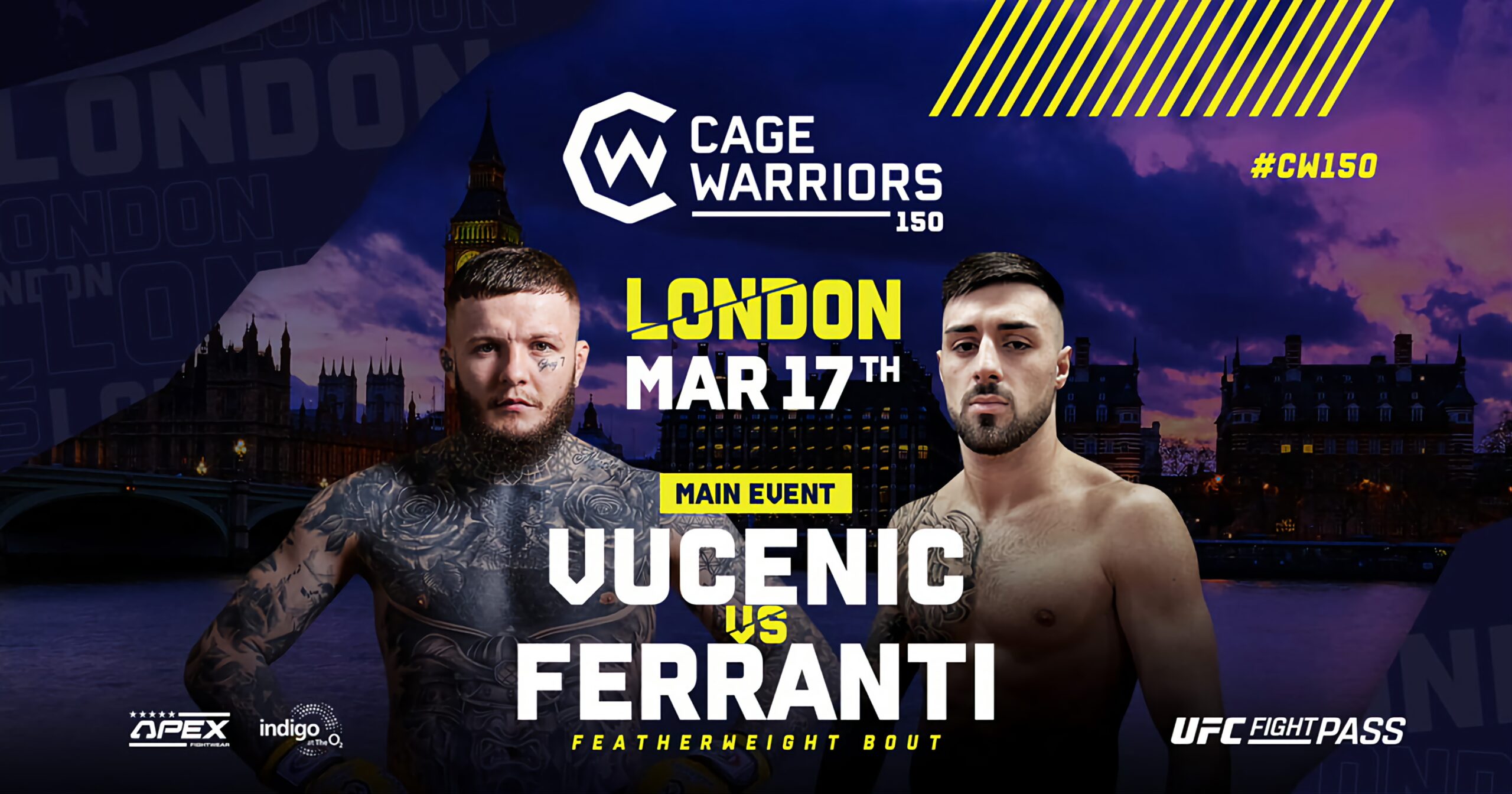 Cage Warriors 150 Live results MMA UK