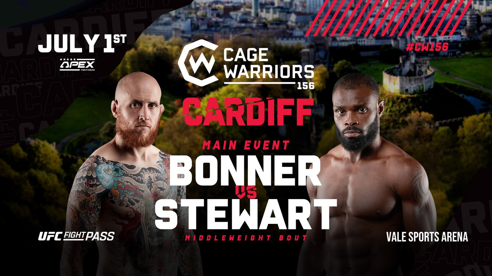 CW 156 – Final Card & Broadcast Times | MMA UK