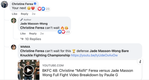 Christine Ferea vs Jade Masson-Wong