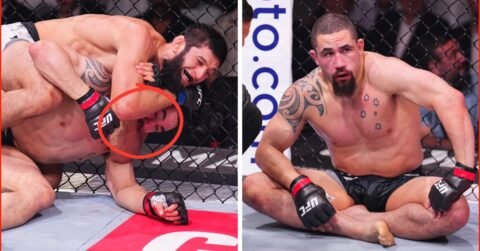 Graphic: Robert Whittaker’s Jaw Shattered After Khazmat Chimaev Submission at UFC 308