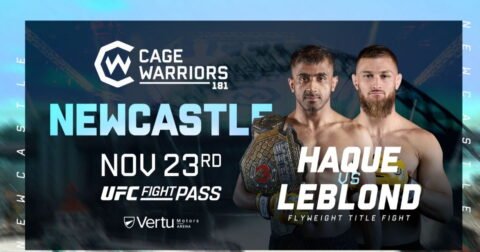 Flyweight World Title Fight for Cage Warriors Newcastle!