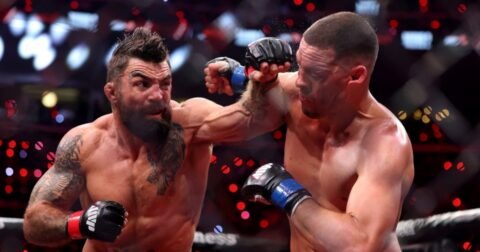 Nate Diaz demands rematch with Mike Perry after cut stoppage