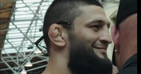 Khamzat Chimaev pulled away by security after street fight offer to Dillon Danis at RAF 10