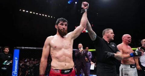 Magomed Ankalaev bounces back with explosive fifth-round TKO at UFC Abu Dhabi main event